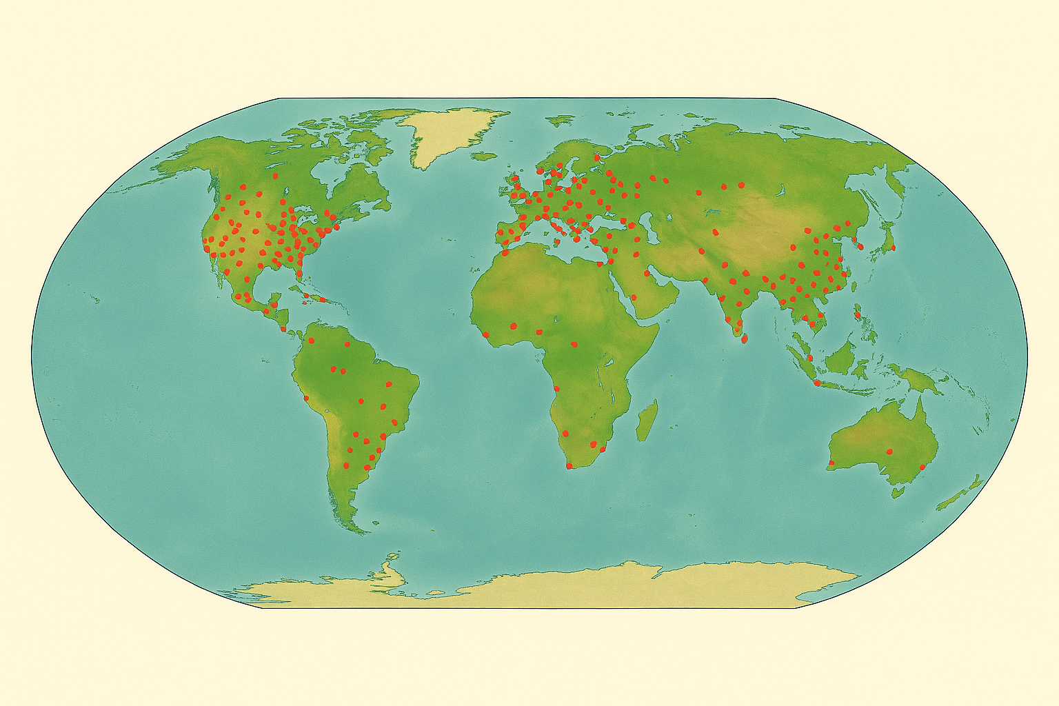 MushroomRadar hotspot map